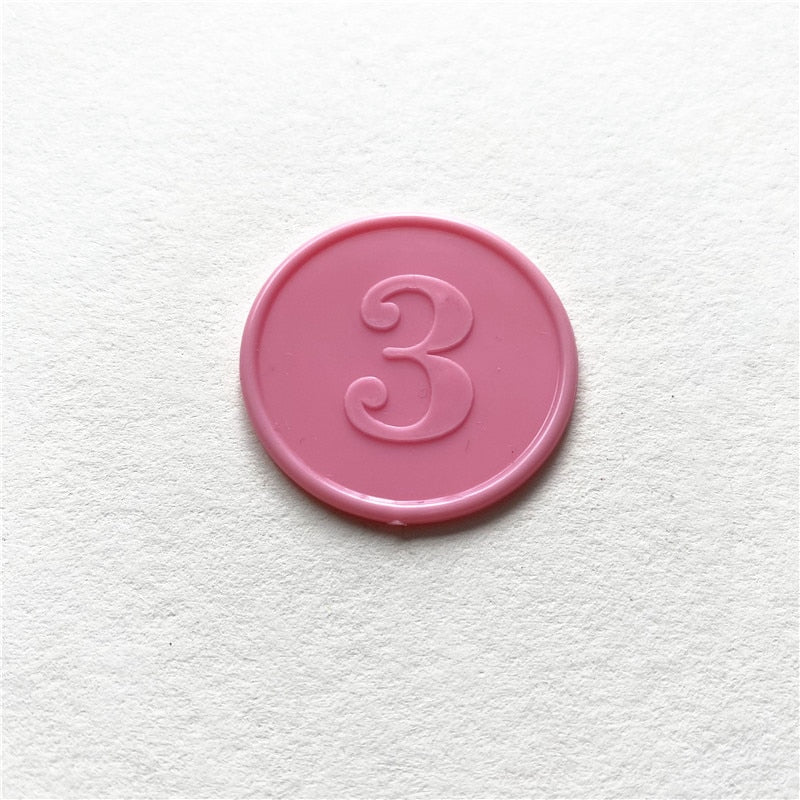 10pcs/Lots!Plastic Poker Chip for Gaming Tokens Plastic Coins Family Club Board Games Toy Creative for Children