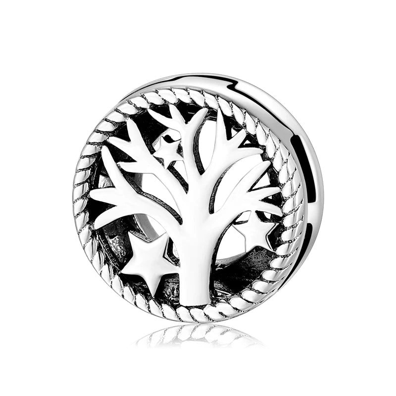 High Quality Clip Beads 925 Sterling Silver Hearts and Round Charms Fit Original Reflexions Bracelet Charms Jewelry Making
