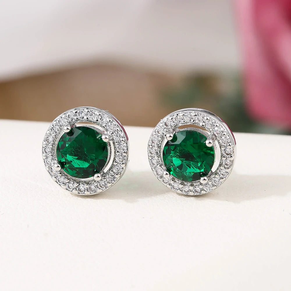 Nigerian Water Drop Cubic Zirconia Wedding Jewelry Sets Inlay Luxury Crystal Bridal Jewelry Set for Bridesmaids AS099