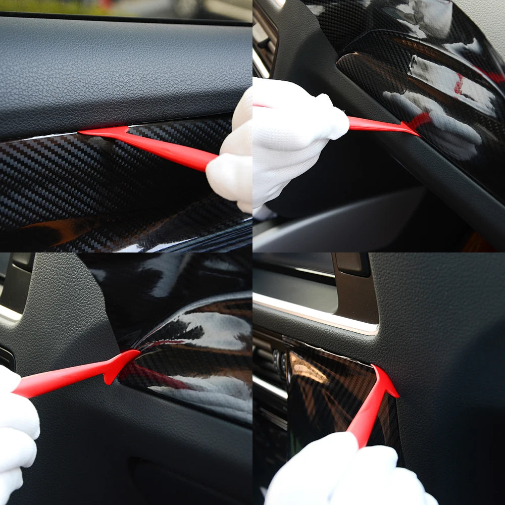 FOSHIO Carbon Fiber Vinyl Film Install Tool Kit Car Wrap Window Tint Magnetic Squeegee Razor Cleaning Scraper Rubber Water Wiper