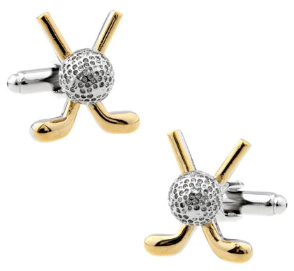 Men's Cufflinks Sport Series Rugby Golf Football Tennis Design Cuff Links for Men Copper Quality