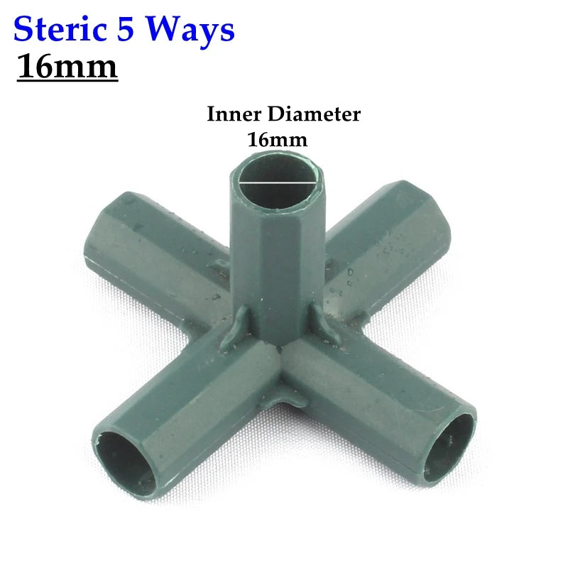 2pcs 11 16mm Plastic Gardening Pillar Connectors Vegetable Climbing Plants Brackets Trellis Awnings Pipe Pole Connect Joints