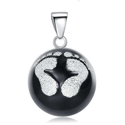 Eudora Harmony Ball Pendant Necklace Pregnancy Chime Ball Mexcian Bola Pendants Wishing Balls Fine Jewelry for Women