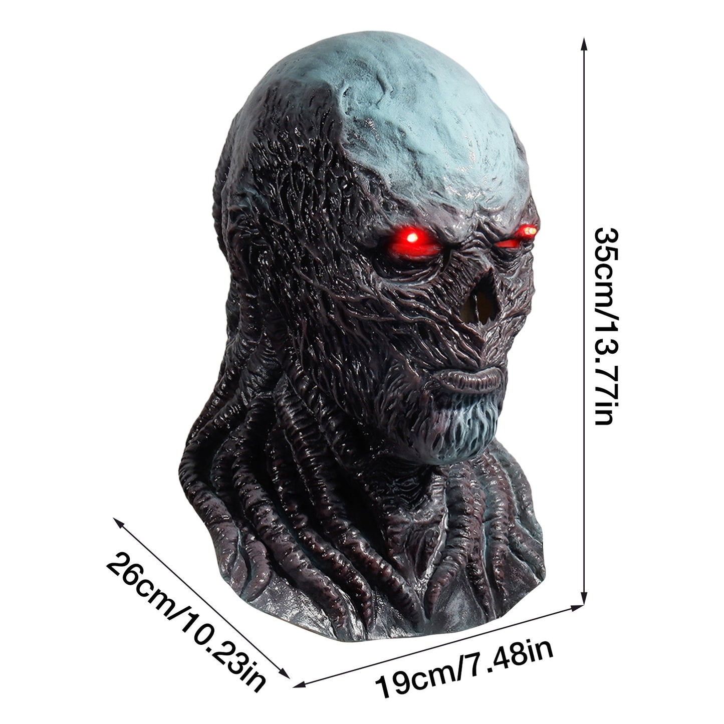 Steam Skull Halloween Mask Realistic Latex Full Face Creepy Skull Head Headgear Horror Mask Party Halloween Decoration
