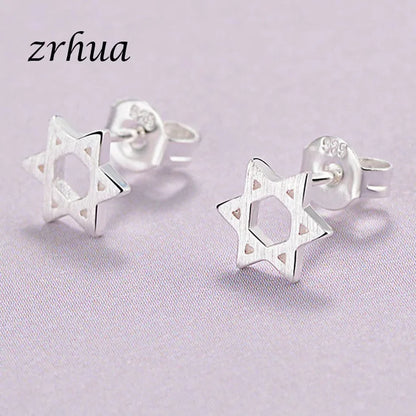 Newest 925 Sterling Silver Needle Women's Jewelry Cute Chic Stud Earrings for School Girls Kids Lady Birthday S925 Stamp