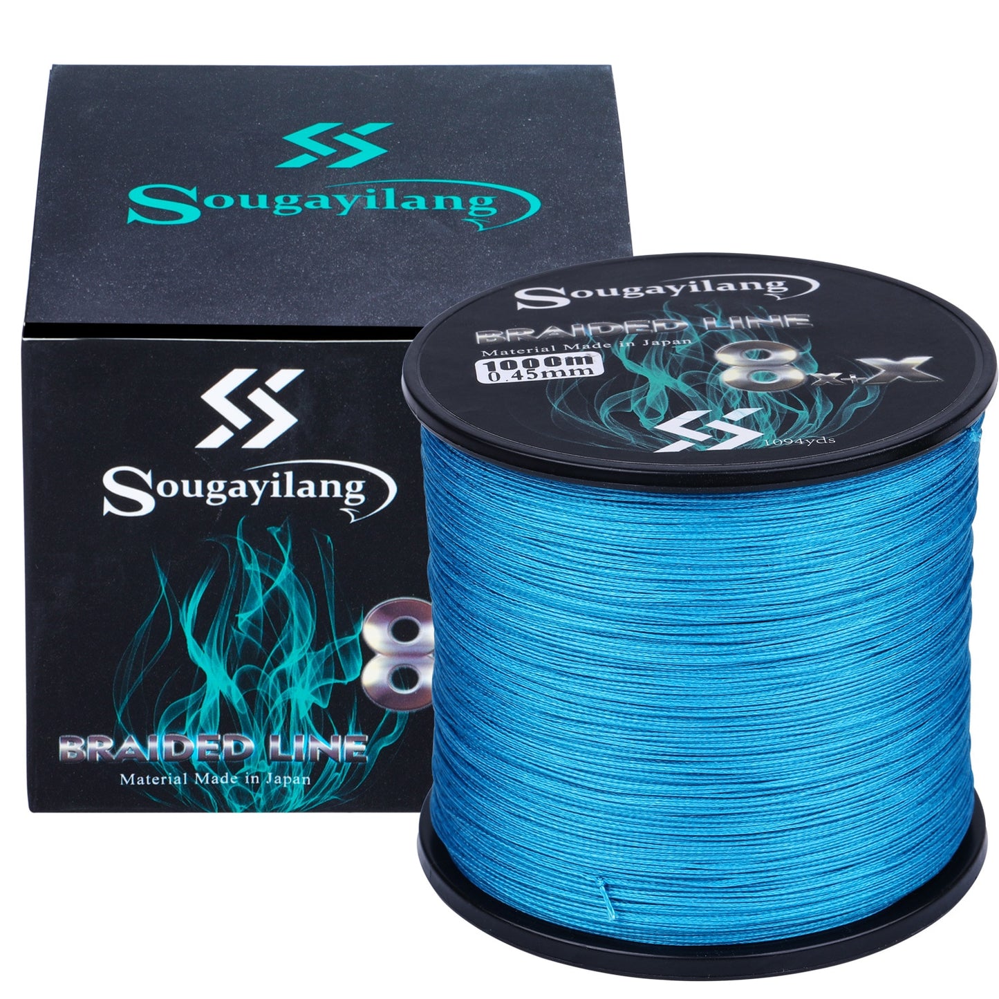 Sougayilang 8x+x 9 Strands Braided PE Fishing Line 300M 500M 1000M Strong Fishing Line Multifilament Durable Fishing Line Tool