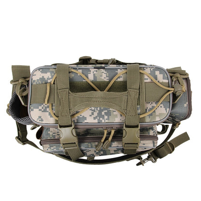 TSURINOYA Multifunction Fishing Bag Y7 19*15*40cm High Capacity  Fishing Tackle Lure Bag Shoulder Bag Canvas Waist Bag