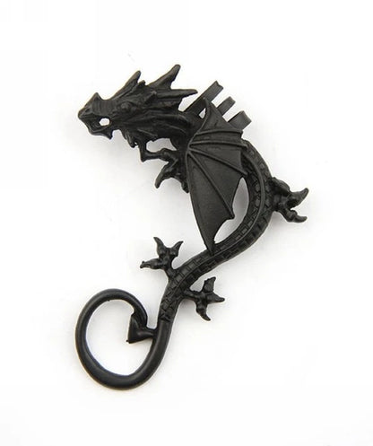 Retro Vintage Gothic Rock Punk Twine Dragon Shape Ear Cuff  Earring Earrings for Women Men  Earrings
