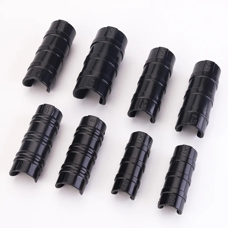 Tewango 50pcs-Pack Greenhouse Frame Pipe Tube Clip Film Net Shade Sails Clamp 20mm/22mm/25mm/32mm Garden Tools
