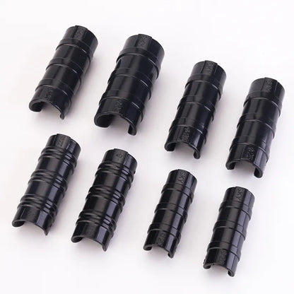 Tewango 50pcs-Pack Greenhouse Frame Pipe Tube Clip Film Net Shade Sails Clamp 20mm/22mm/25mm/32mm Garden Tools