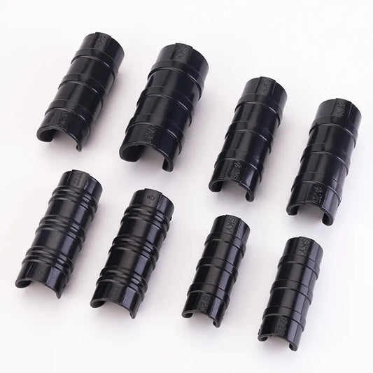 Tewango 50pcs-Pack Greenhouse Frame Pipe Tube Clip Film Net Shade Sails Clamp 20mm/22mm/25mm/32mm Garden Tools