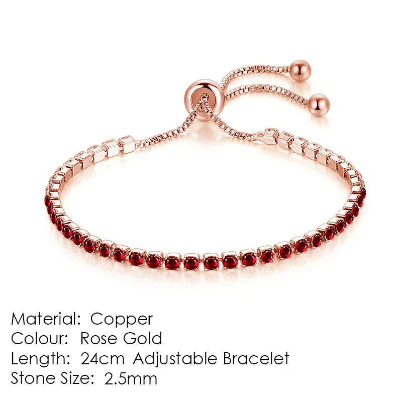 ZHOUYANG Tennis Bracelet for Women Luxury Style 4 Color 4 Claws Mosaic Cubic Zirconia Silver Color Jewelry