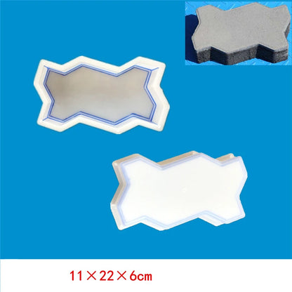 DIY Path Maker Concrete Mold Pavement Plastic Path Paving Cement Brick the Stone Road Paving Moulds Tool for Garden Decoration