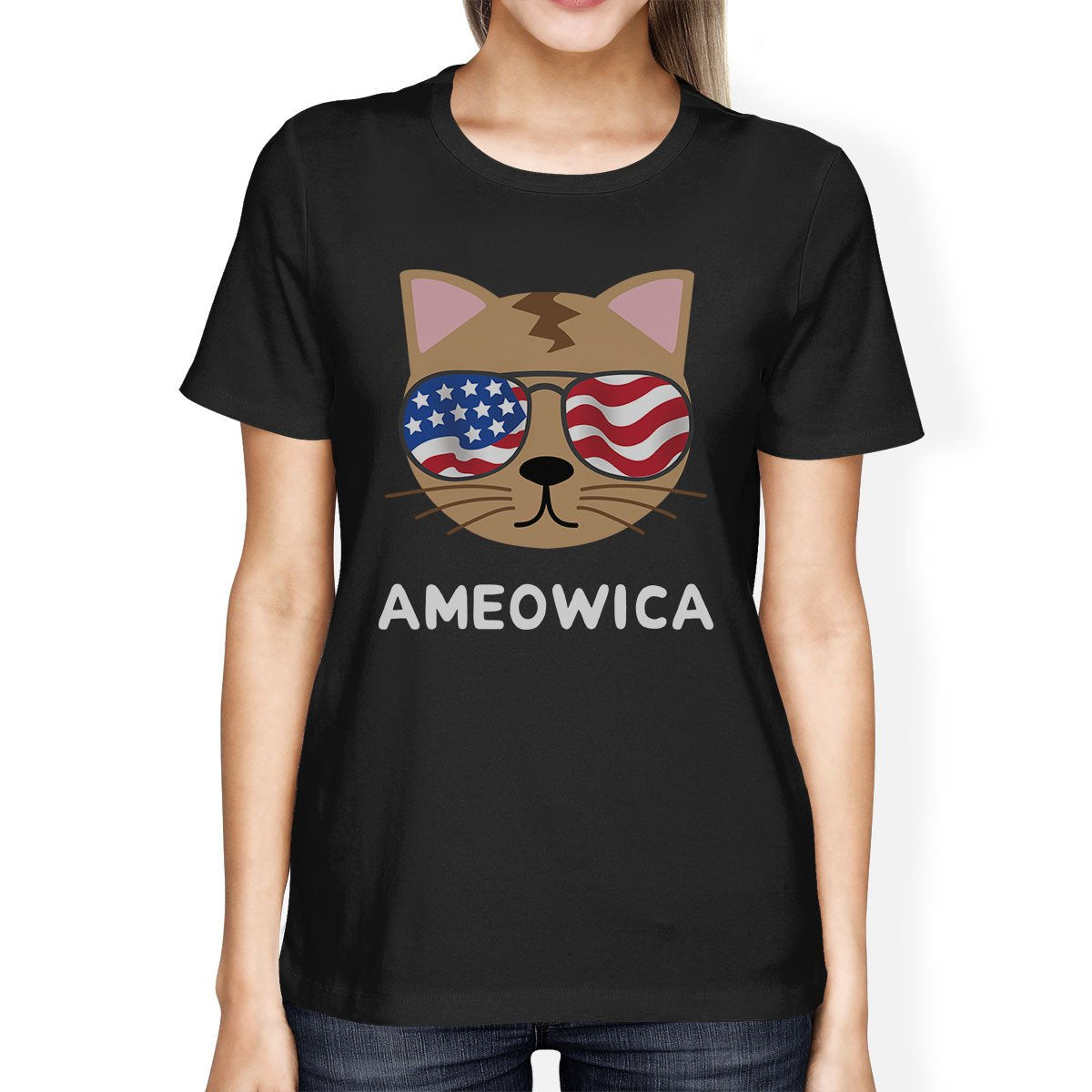 Ameowica Cute Womens Short Sleeve T-Shirt Ideas for Cat Lovers