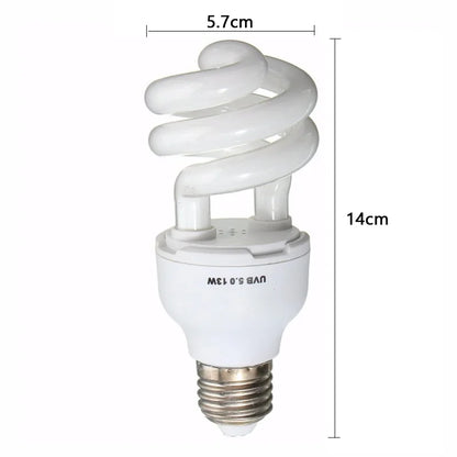 Reptile UVB 5.0 10.0 Lamp Bulb for Turtle Lizard Snake Lguanas Heat Calcium Lamp Bulb Energy Saving Light Reptile Succulent E27