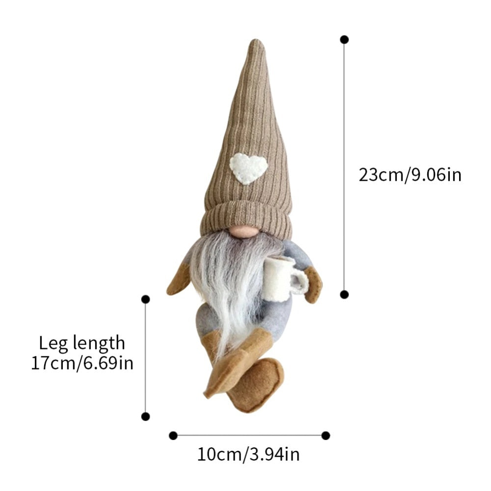 Christmas Gnomes Decoration Swedish Gnome Plush Ornament Tomte Santa Elf Dwarf D