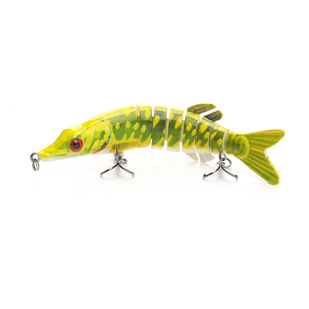 VTAVTA Artificial Pike Lure Bait Multi Jointed Bait 12.5cm 20g Lifelike Crankbaits Fishing Wobblers Swimbait Sea Fishing Lure