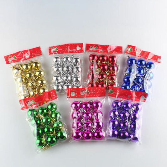 3CM Classic Fashion Plastic Christmas Ball Pendant Drop Ornaments High Quality Electroplated Bright Christmas Tree Decoration