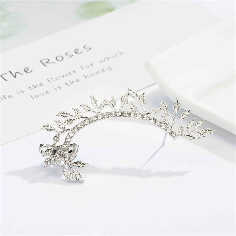 Modyle 2019 New Fashion Elegant Vintage Punk Gothic Crystal Rhinestone Ear Cuff Wrap Stud Clip Earrings