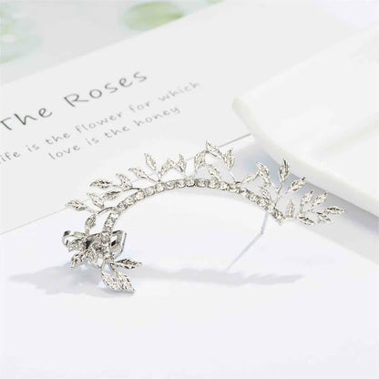 Modyle 2019 New Fashion Elegant Vintage Punk Gothic Crystal Rhinestone Ear Cuff Wrap Stud Clip Earrings