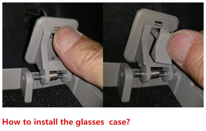 Car Sunglasses Box Sun Visor Case Holder Clip Storage Bag Case for Audi A1 A3 A4 A5 A6 A7 A8 Q3 Q5 2012-2022 Accessories