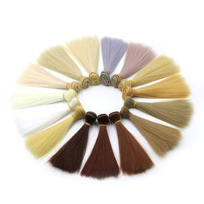 Msiredoll Bjd Wig 15*100CM or 20*100CM or 25*100CM Doll Hair for 1/3 1/4 1/6   Straight Hair Doll Hair Bjd Wig Diy