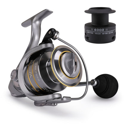 Fishing Reel Double Spool Spinning Reel High Speed Gear Ratio Spinning Reel Carp Fishing Reels Casting Reel for Saltwater
