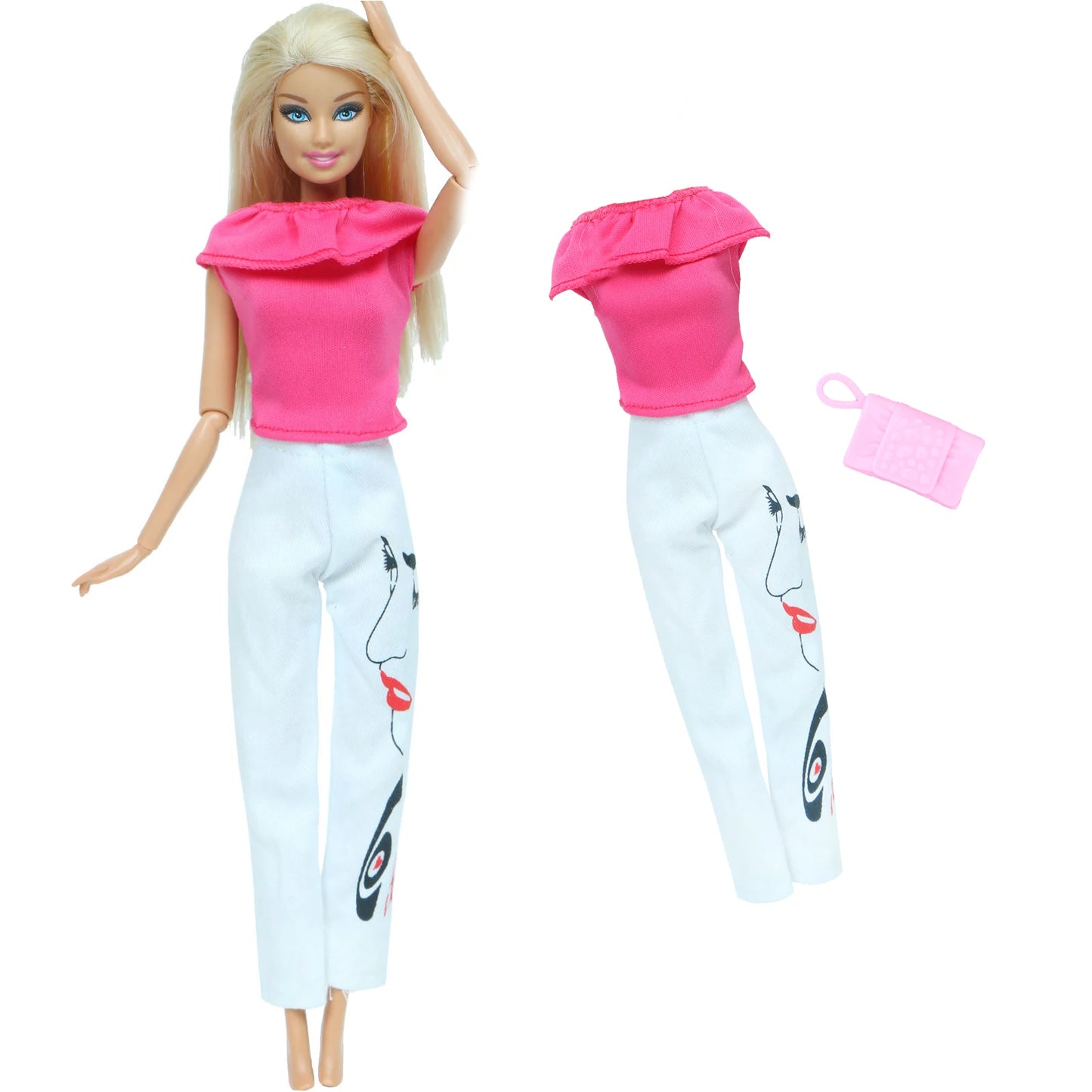 1x Doll Clothes Fashion Dress Daily Wear Skirt Party Gown Blouse Pants Clothes for Barbie Doll Accessories Lovely Girl Baby Toys