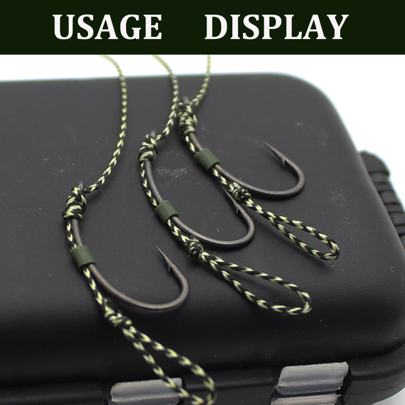 20m Carp Fishing Line Soft Hook Link Carp Hooklink Uncoated Braid Line for Hair Rig 15IB 25IB 35IB Carp Coarse Fishing Tackle