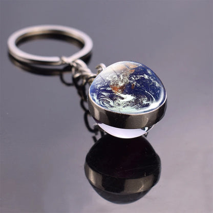 Vintage World Map Keychain Globe Earth Pendant Key Chain Americas Europe Australia Map Keychain Keyfob Christmas