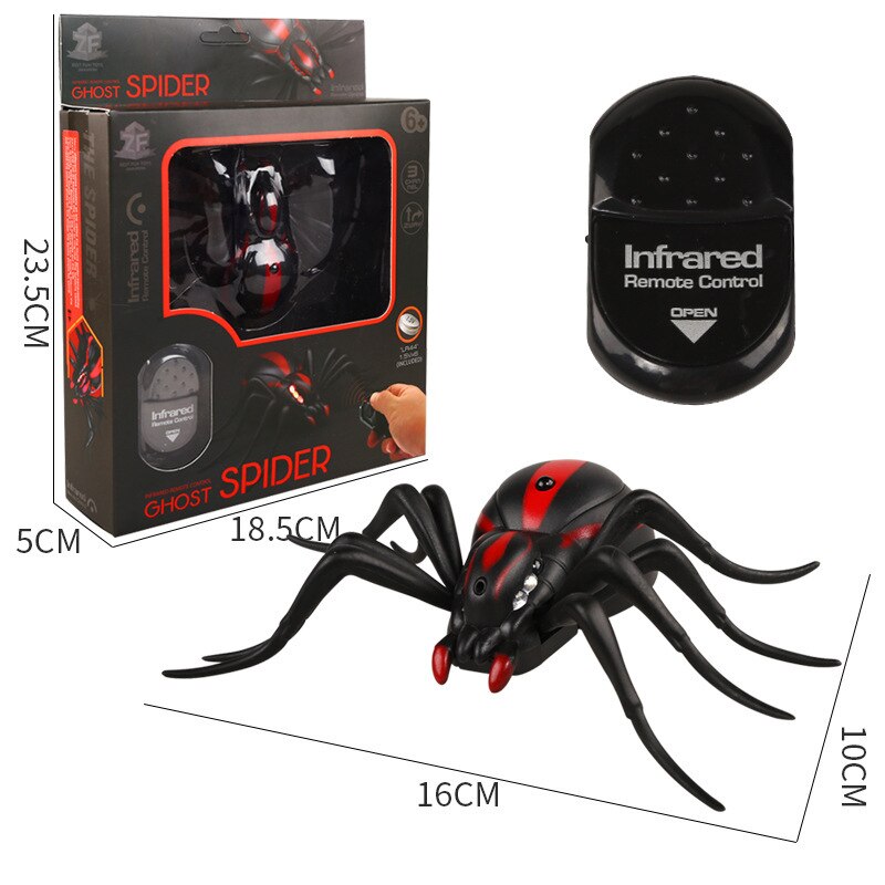 Infrared RC Remote Control Animal Insect Toy Smart Cockroach Spider Ant Insect Scary Trick Halloween Toy Christmas Kids