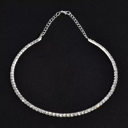 Rhinestone Choker Necklaces Torques Collar Women Statement Jewelry Girl Imitation Pearls Necklace 5 Styles
