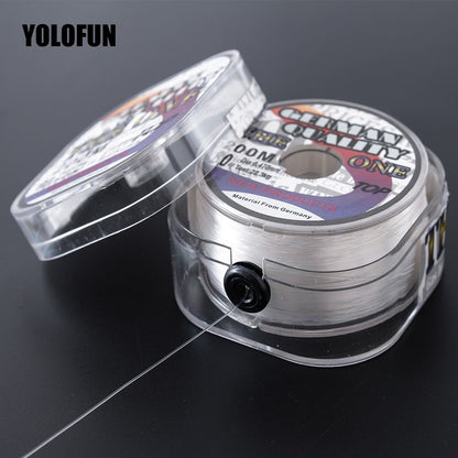 200m Fluorocarbon Coating Fishing Line White Brown Sinking High Abrasion Resistance Stretchable Peche Carp Carbon Fishing Line
