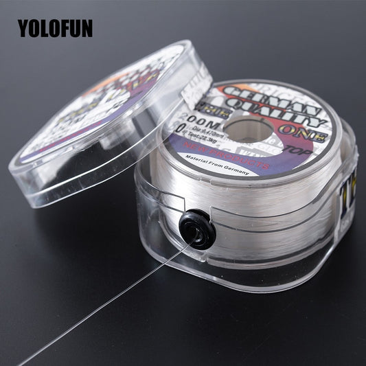 200m Fluorocarbon Coating Fishing Line White Brown Sinking High Abrasion Resistance Stretchable Peche Carp Carbon Fishing Line