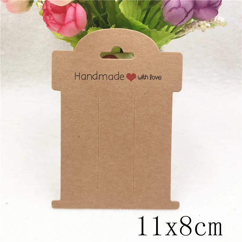 100pcs Multi-Style Hair Clip Cards Hair Accessories Jewelry Display Card Fashion Hair Clip Packaging Vintage Classic Card