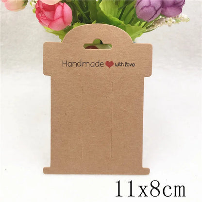 100pcs Multi-Style Hair Clip Cards Hair Accessories Jewelry Display Card Fashion Hair Clip Packaging Vintage Classic Card