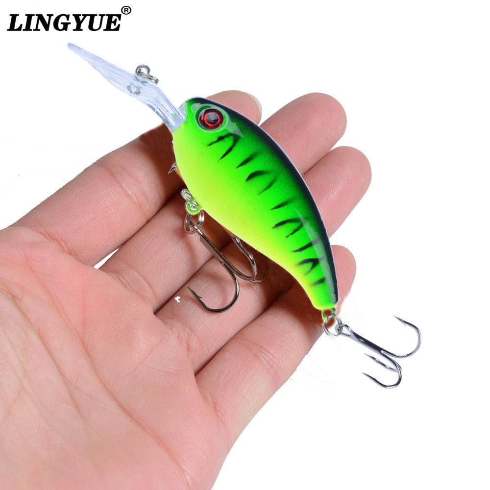 1pcs Crank Fishing Lure Artificial Hard Baits 10cm/15g Crankbait Jerkbait Wobbler Fishing Tackle Good Treble Hooks Tackle