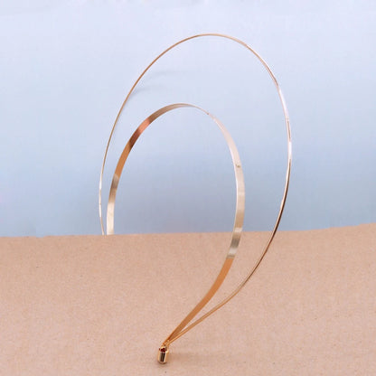 AINAMEISI New Gold Plate Crown Design Headband Wedding Hair Accessories HairBands Tiara Crown Bridal Jewelry for Women