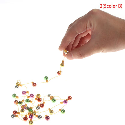 1/12 Scale 1 String of Fake Lights Christmas Good Decoration Dollhouse Miniature Mini Furniture Accessories String Lights