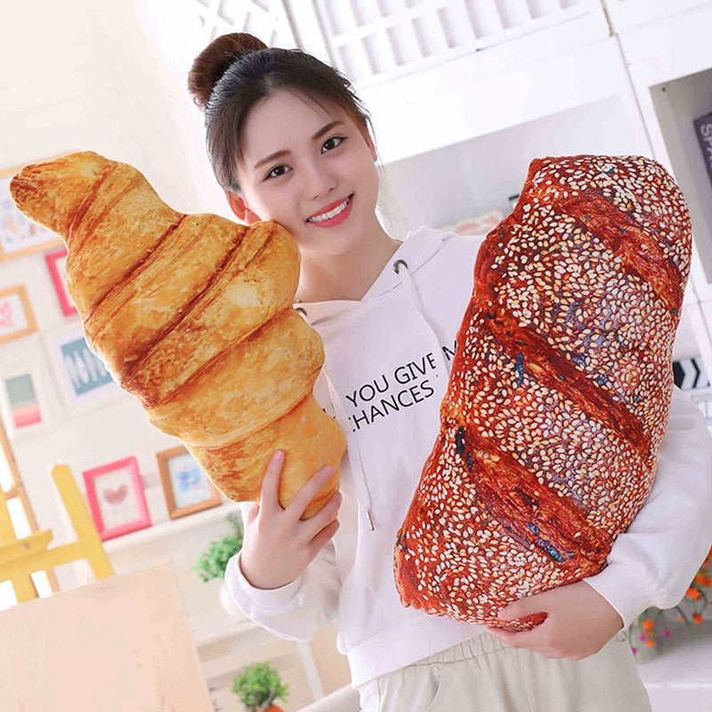 Creative Simulational Plush Bread Burger Shape Pillow Funny Food Nap Pillow and Cushion Kids Toy Birthday