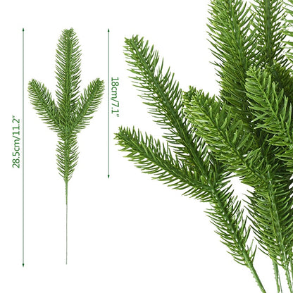 18cm Artificial Pine Branch Ornament Christmas Decoration Christmas Decorative Flower Xmas Decor Christmas Tree Accessories