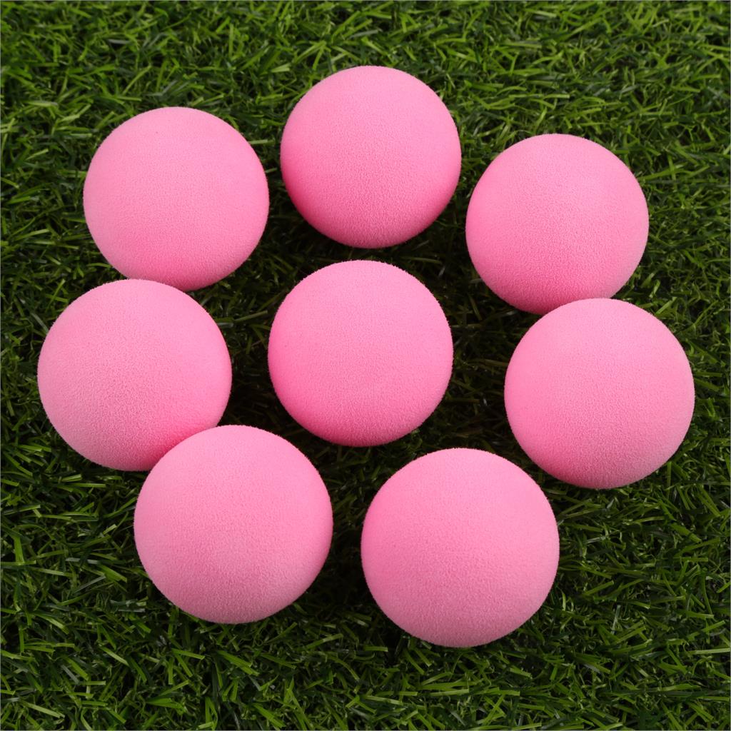 10Pcs/Lot EVA Foam Golf Balls Soft Sponge Balls for Outdoor Golf Swing Practice Balls for Golf/Tennis Training Solid 7 Colors