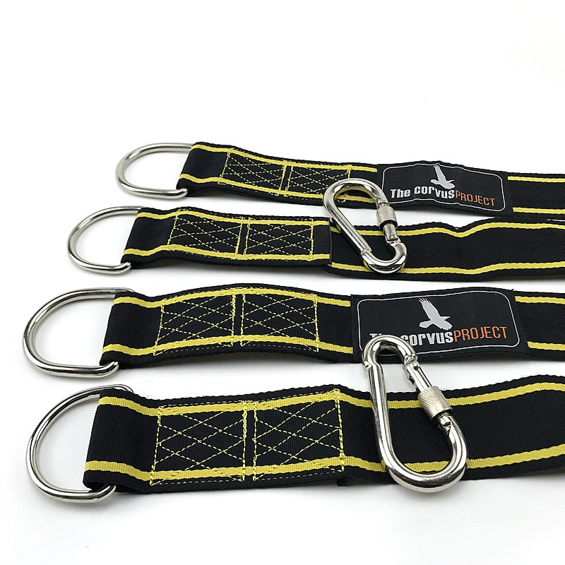 Tree Swing Hanging Kit With Tree Protectors and Protective Sleeves. Two 10ft Long Straps Holds 2500 Lbs