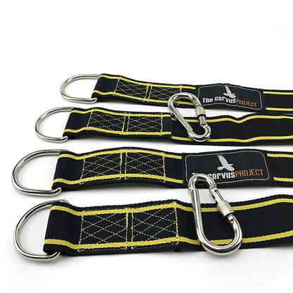 Tree Swing Hanging Kit With Tree Protectors and Protective Sleeves. Two 10ft Long Straps Holds 2500 Lbs