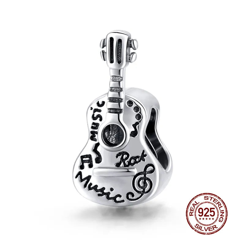 WOSTU 925 Sterling Silver Animal Cat Charm Pendant Heart Family Ladybug Bee Beads Fit Original Bracelet DIY Jewelry for Women