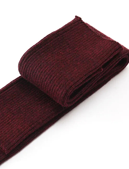 Sparsil Women Winter Arm Warmers Cashmere Fingerless Long Gloves Solid Warm Mittens Elbow Thread Knitted Sleeves 50cm Glove