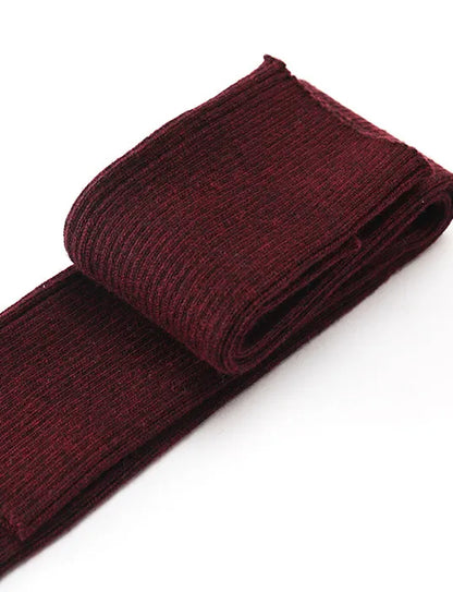Sparsil Women Winter Arm Warmers Cashmere Fingerless Long Gloves Solid Warm Mittens Elbow Thread Knitted Sleeves 50cm Glove