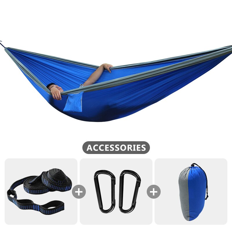 2-3 Person Large Size 300x200cm Hammock Outdoor Survival Camping Portable Hammock Leisure Patio Garden Terrace Double Traveling