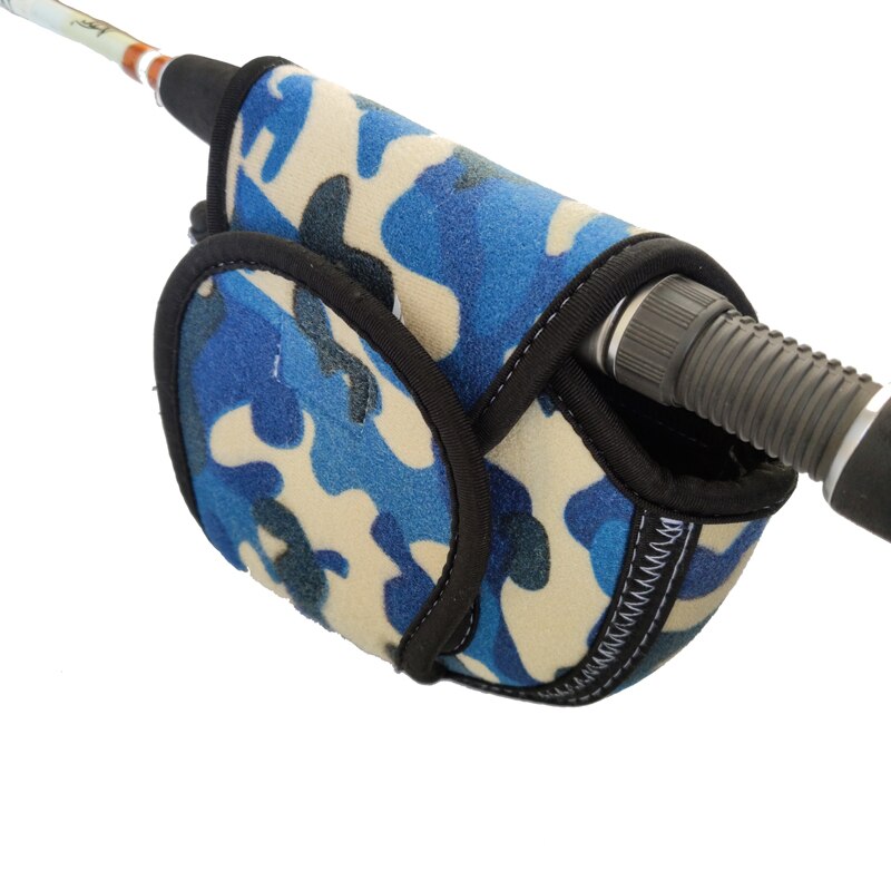 SBR Cloth Camouflage Spinning Fishing Reel Bag for Fishing Line Wheel Protection Spinning Reel Package Fishing Storage Bag
