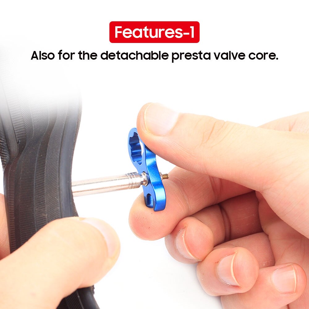 RISK Bicycle Presta Valve Nut With Tool Set Road Bike MTB Valve Fixed Nut Washer France Tire Waterproof Protection Accessories